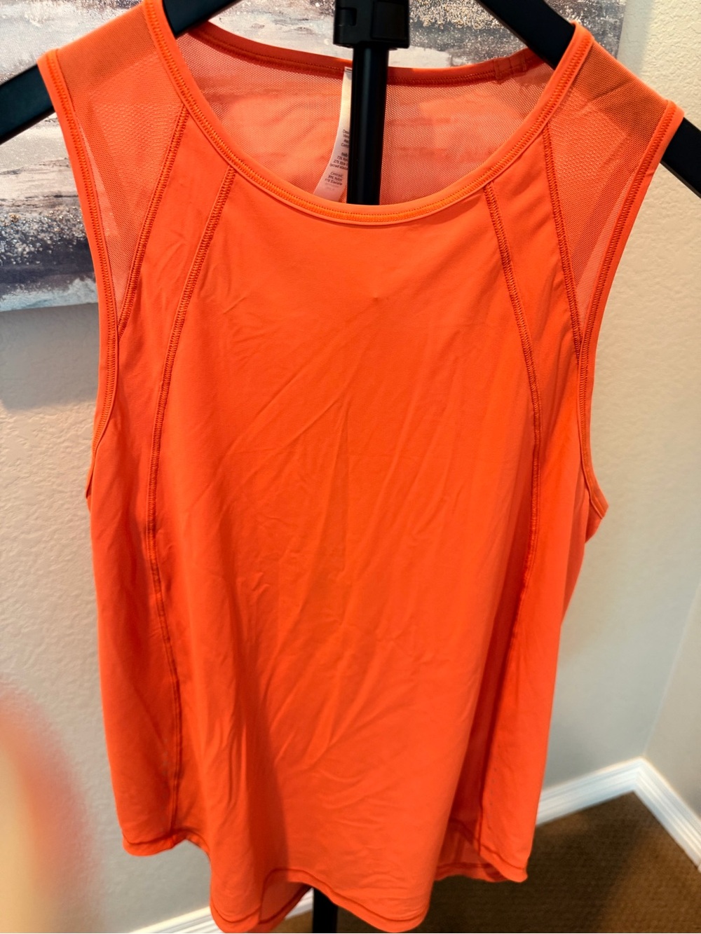 lululemon athletica Bright Orange Sculpt Performance Tank